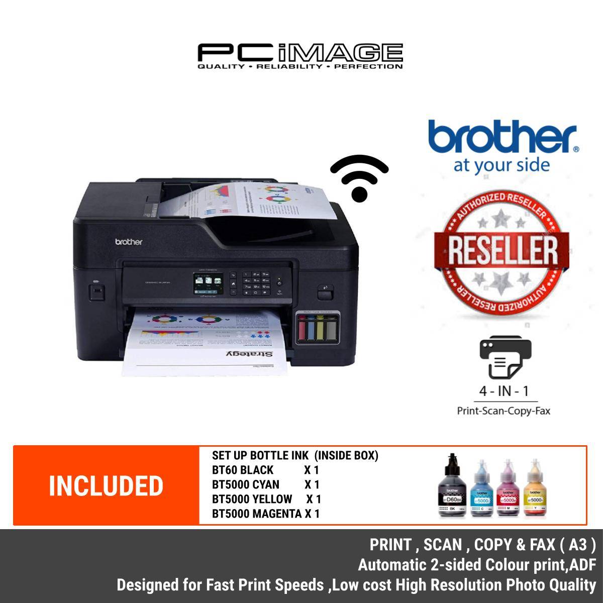 BROTHER MFCT4500DW A3 REFILL INK TANK MULTIFUNCTION PRINTERPRINT