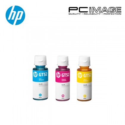 HP GT52 Original Ink Bottle ( Cyan M0H54AA , Magenta M0H55AA , Yellow M0H56AA )