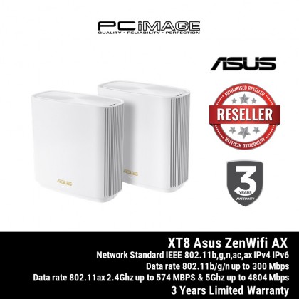 ASUS ZenWifi AX XT8 / (XT8) AX6600 TriBand Mesh Wifi6 System (1PACK/ 2PACK) ASUS ZenWifi AX XT8 / (XT8) AX6600 TriBand Mesh Wifi6 System (1PACK/ 2PACK)