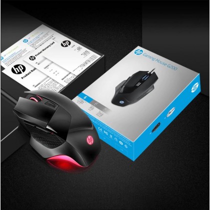 HP G200 Professional Wired Gaming Mouse (Black)