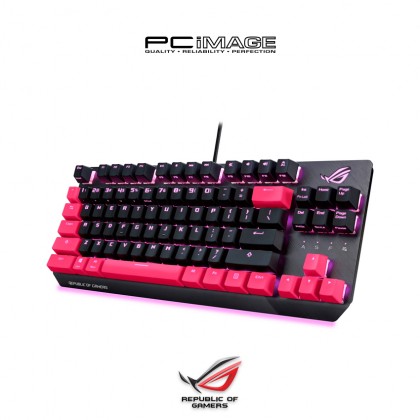 ASUS ROG Strix Scope TKL Electro Punk Gaming Keyboard - 90MP01V0-BKUA00