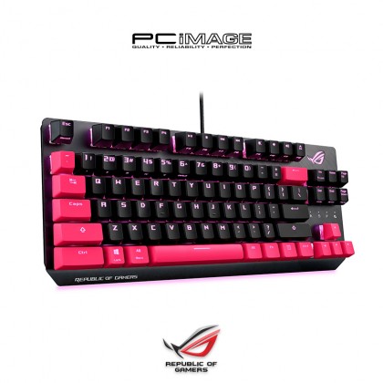 ASUS ROG Strix Scope TKL Electro Punk Gaming Keyboard - 90MP01V0-BKUA00