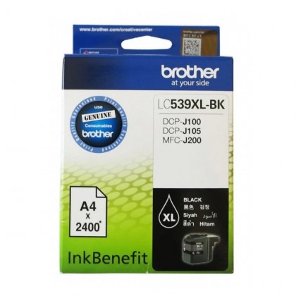 BROTHER LC539 XL BLACK INK CARTRIDGE FOR DCP-J100, J105, MFC-J200