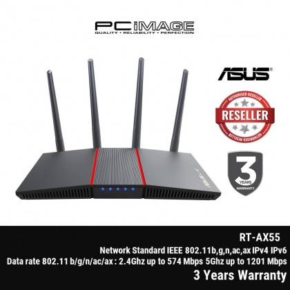 ASUS Router RT-AX55 / RT-AX1800HP AX1800 Dual Band WiFi 6 Router AI-Mesh MU-MIMO and OFDMA ASUS Router RT-AX55 / RT-AX1800HP AX1800 Dual Band WiFi 6 Router AI-Mesh MU-MIMO and OFDMA