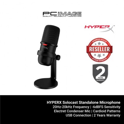 HYPERX SOLOCAST STANDALONE MICROPHONE - HMIS1X-XX-BK/G HYPERX SOLOCAST STANDALONE MICROPHONE - HMIS1X-XX-BK/G
