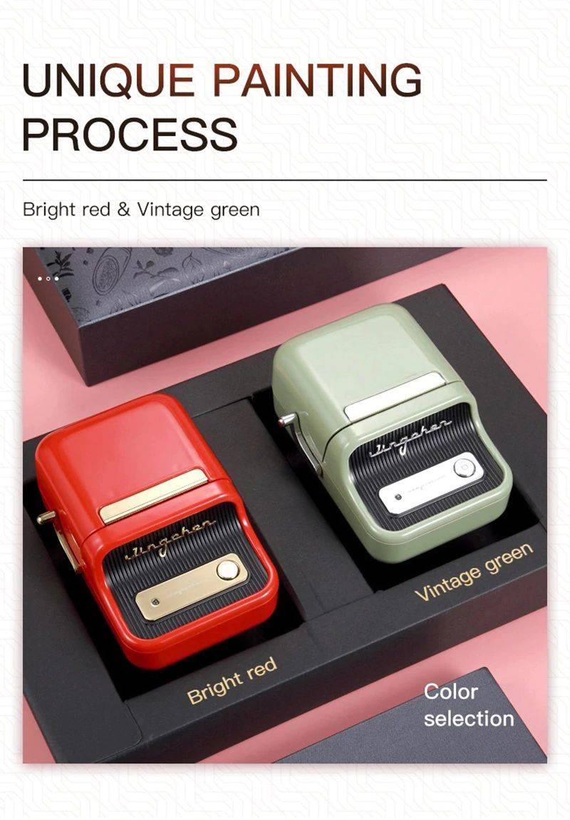 NIIMBOT B21 Vintage Thermal Label Printer | PC Image