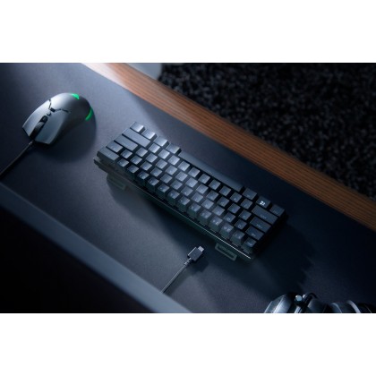 RAZER HUNTSMAN MINI 60% CLICKY OPTICAL GAMING KEYBOARD PURPLE SWITCH - RZ03-03390100-R3M1