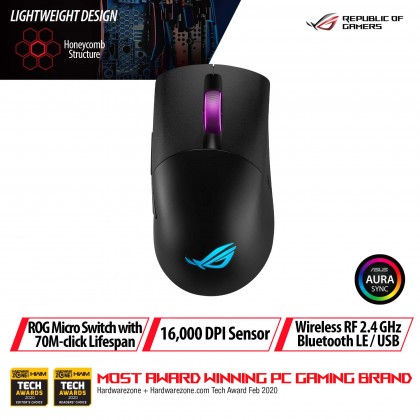 ASUS ROG P509 KERIS LIGHTWEIGHT FPS ROG 16000 DPI SENSOR GAMING MOUSE