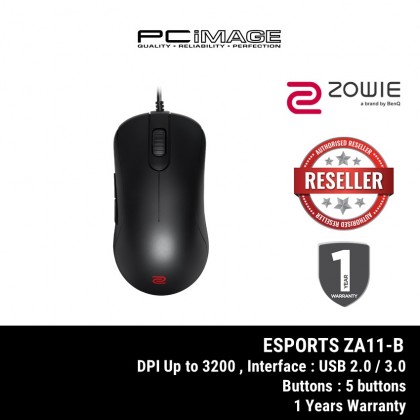 BenQ ZOWIE ZA11-B Symmetrical High Profile Esports Gaming Mouse (Large)