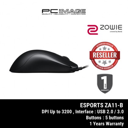 BenQ ZOWIE ZA11-B Symmetrical High Profile Esports Gaming Mouse (Large)