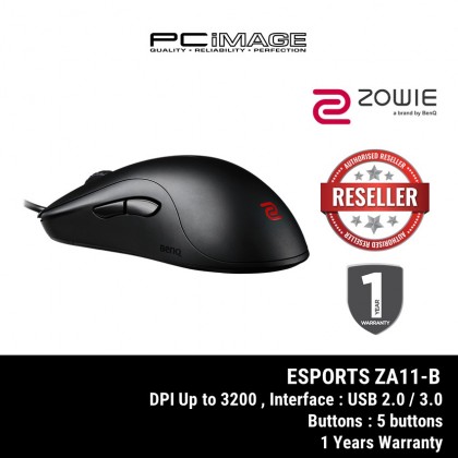 BenQ ZOWIE ZA11-B Symmetrical High Profile Esports Gaming Mouse (Large)