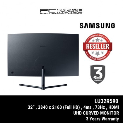 SAMSUNG CURVE LU32R590 32" 3840X2160 4MS 60HZ DP/HDMI VA 3YEAR WARRANTY [CONTACT US FOR STOCK STATUS]