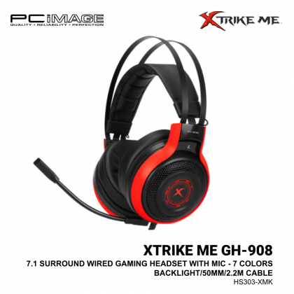 XTRIKE ME GH-908 7.1 Surround Sound RGB Wired Gaming Headset
