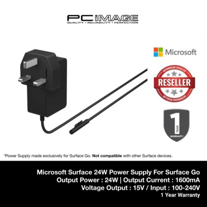 Microsoft Surface 24W Power Supply For Surface Go (KVG-00005)