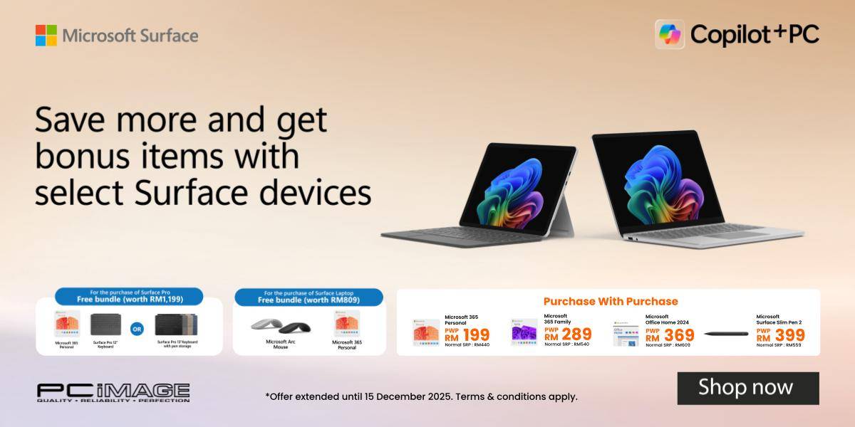 Microsoft Surface Device Promo 15 Dec