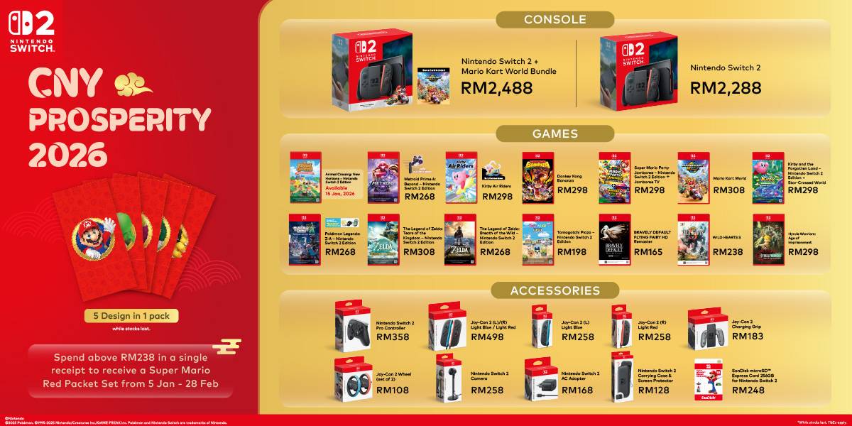Nintendo Switch 2 CNY Promo 31 Jan