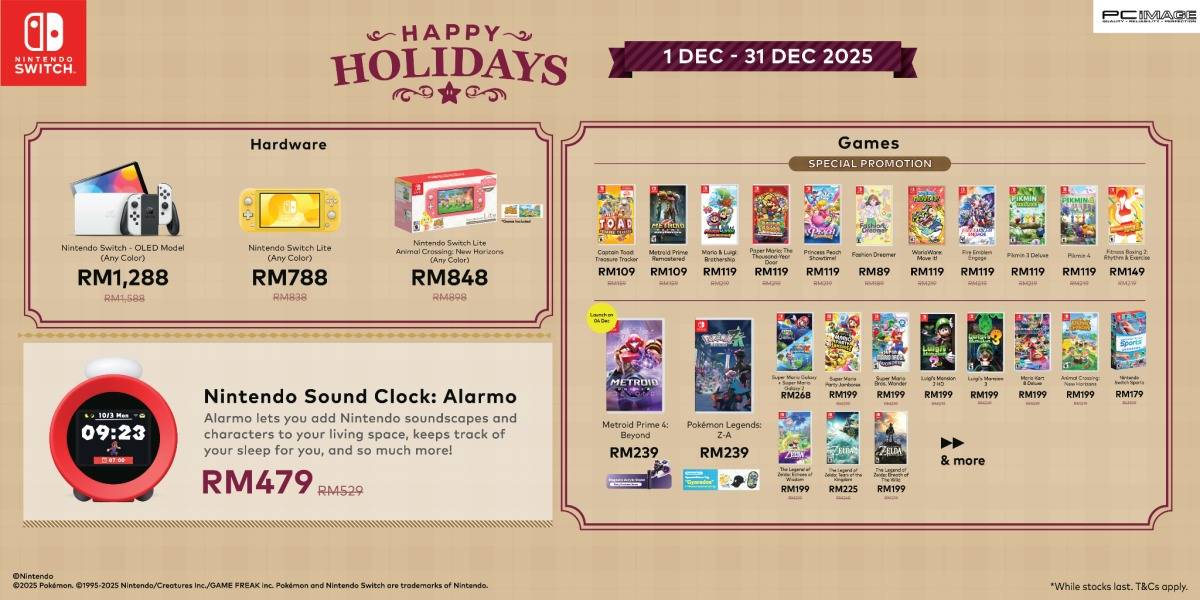 Nintendo Happy Holidays Promo 31 Dec
