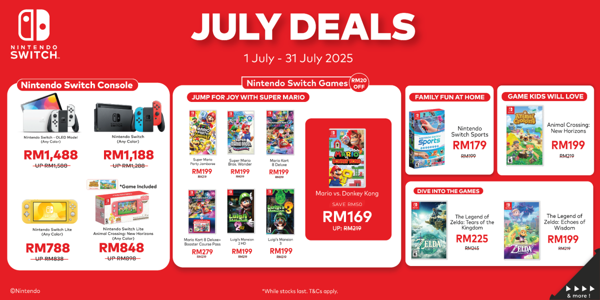 Nintendo July Deals 31 Jul