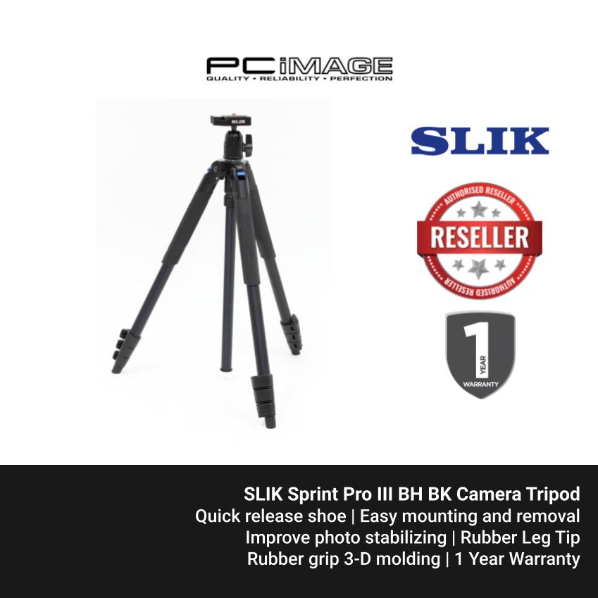 SLIK Sprint Pro III BH BK Camera Tripod | PC Image